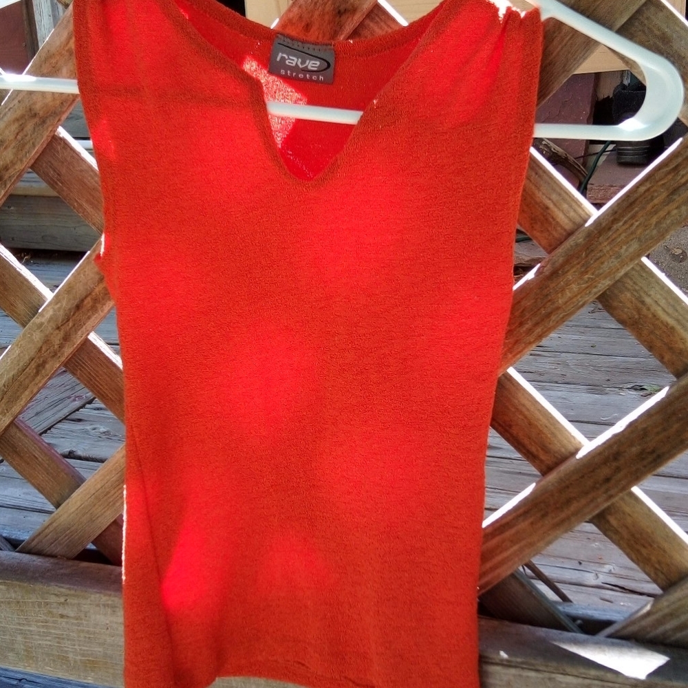 Orange top size small